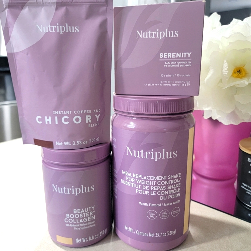 Collageno, shake , caffe chicory and tea serenity